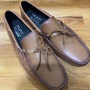 Marc Joseph Men's Tan Leather Slip-Ons